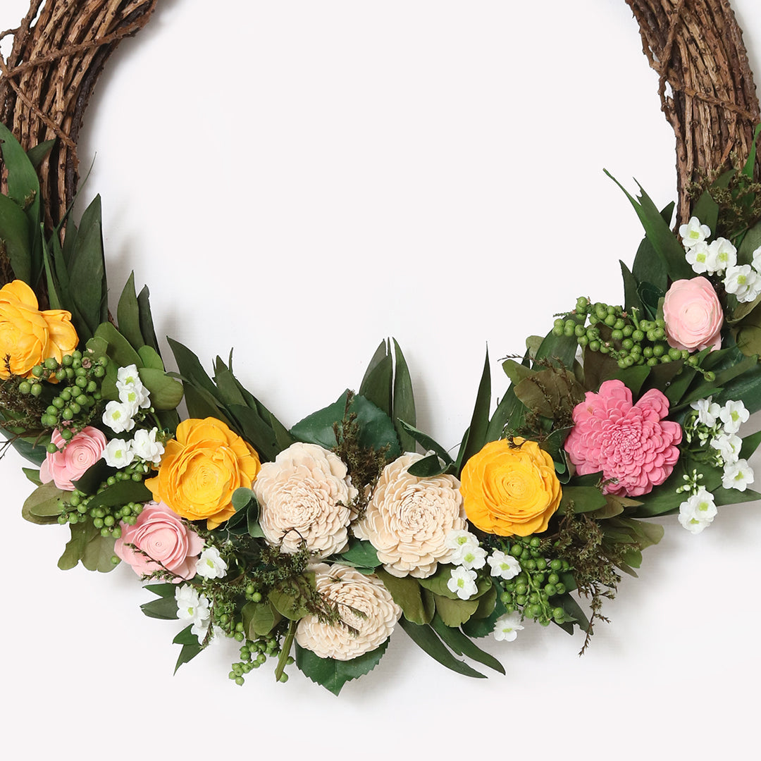 Forest Fantasy Dried Flower Jumbo Wreath