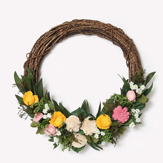 Forest Fantasy Dried Flower Jumbo Wreath