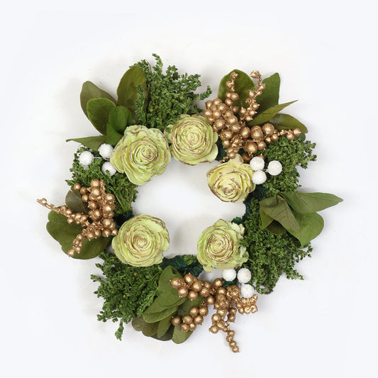 Green Goodness Dried Flower Wreath