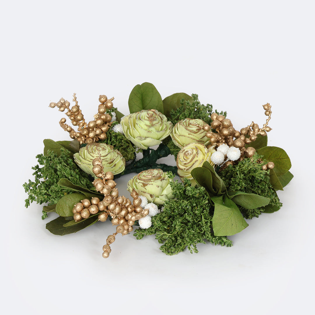 Green Goodness Dried Flower Wreath