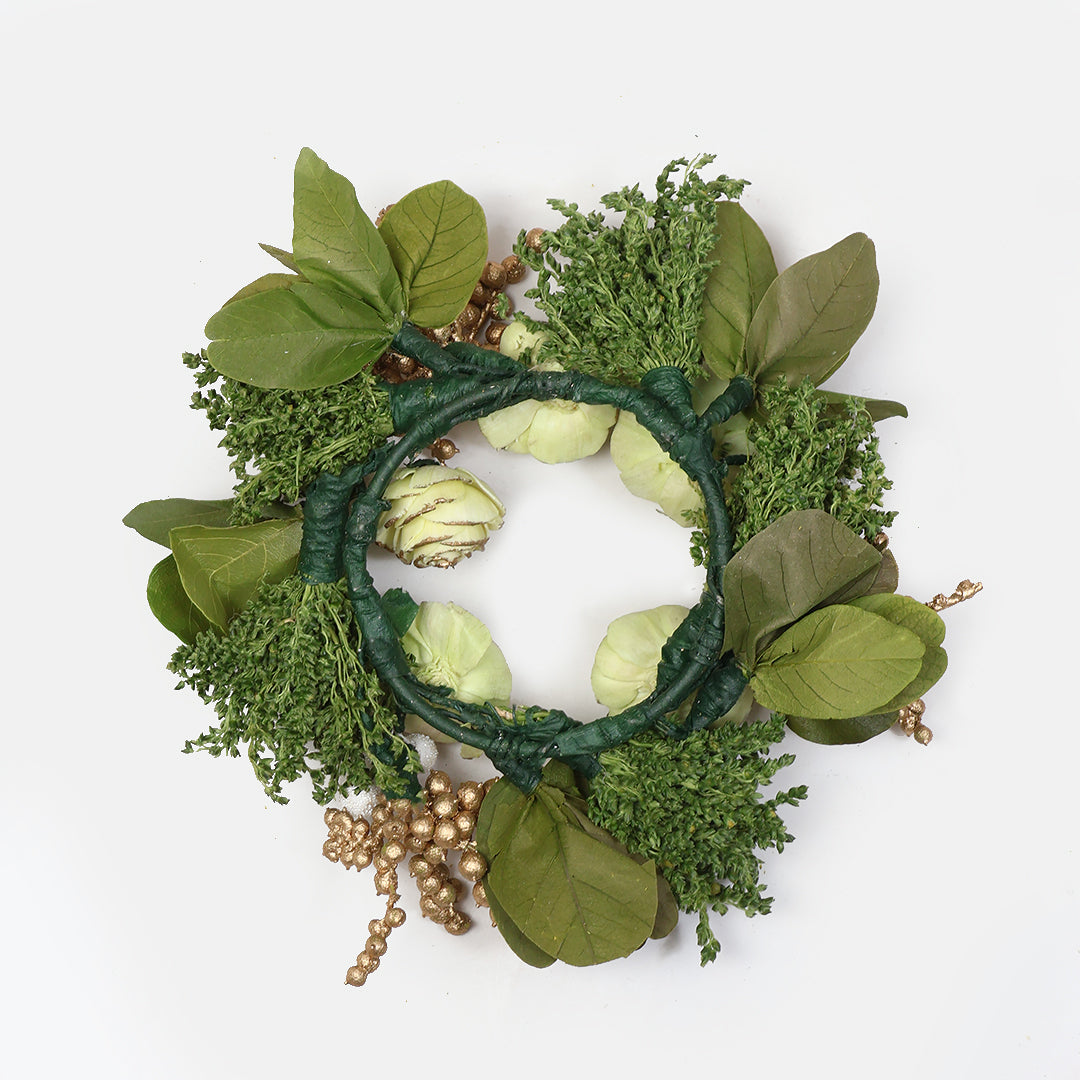 Green Goodness Dried Flower Wreath