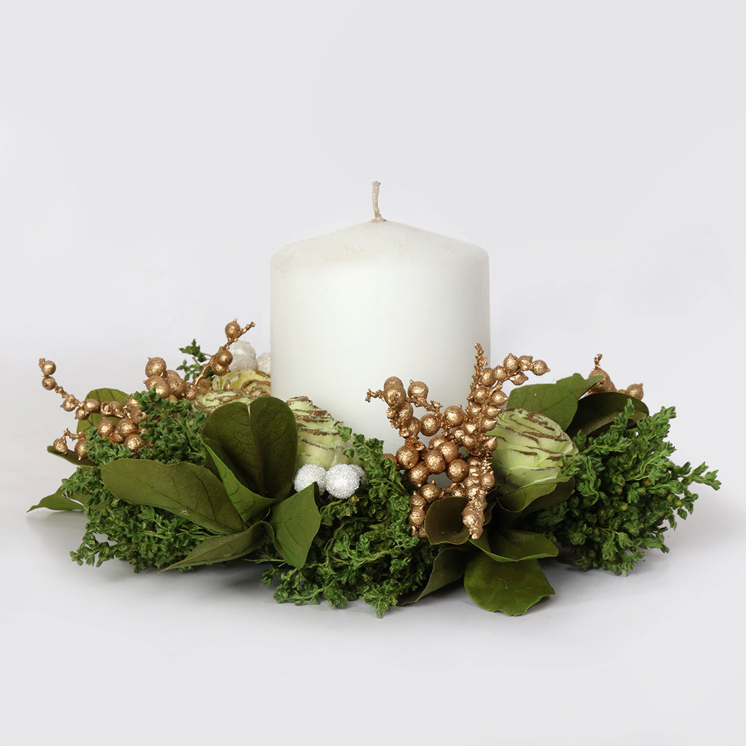 Green Goodness Dried Flower Wreath