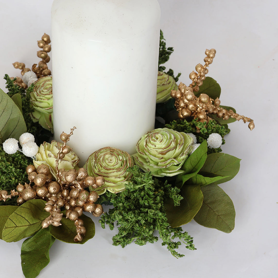 Green Goodness Dried Flower Wreath