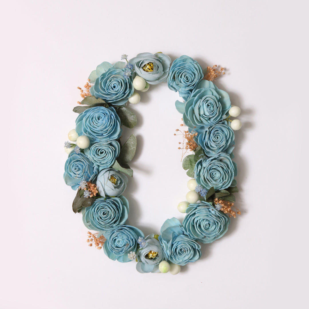 Blue Floral Alphabets