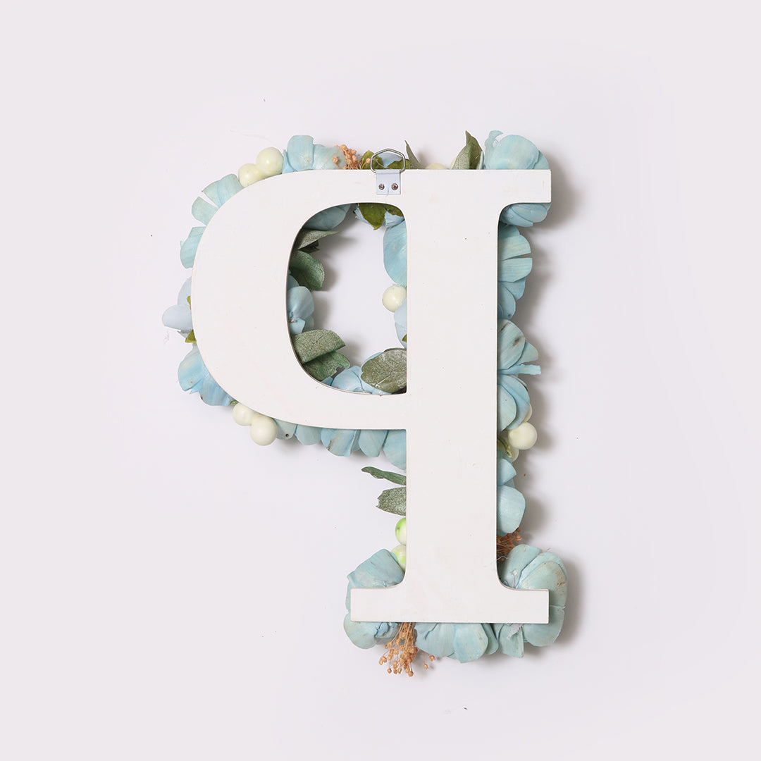 Blue Floral Alphabets