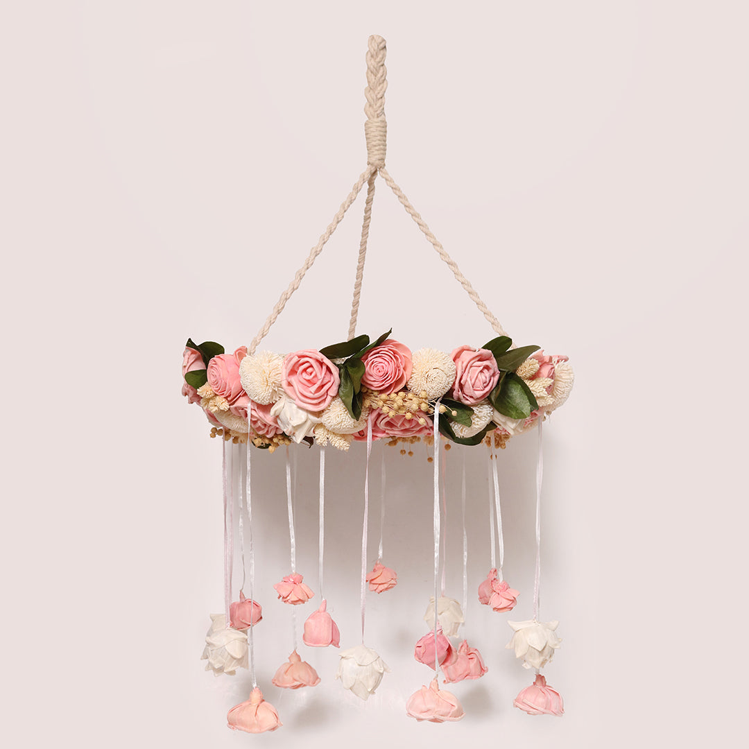 Pink Shola Rose Chandelier