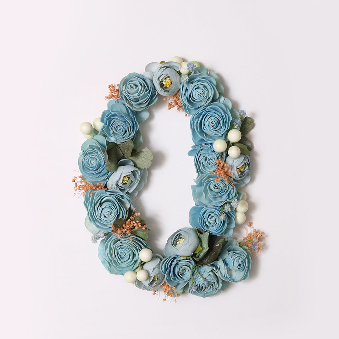 Blue Floral Alphabets