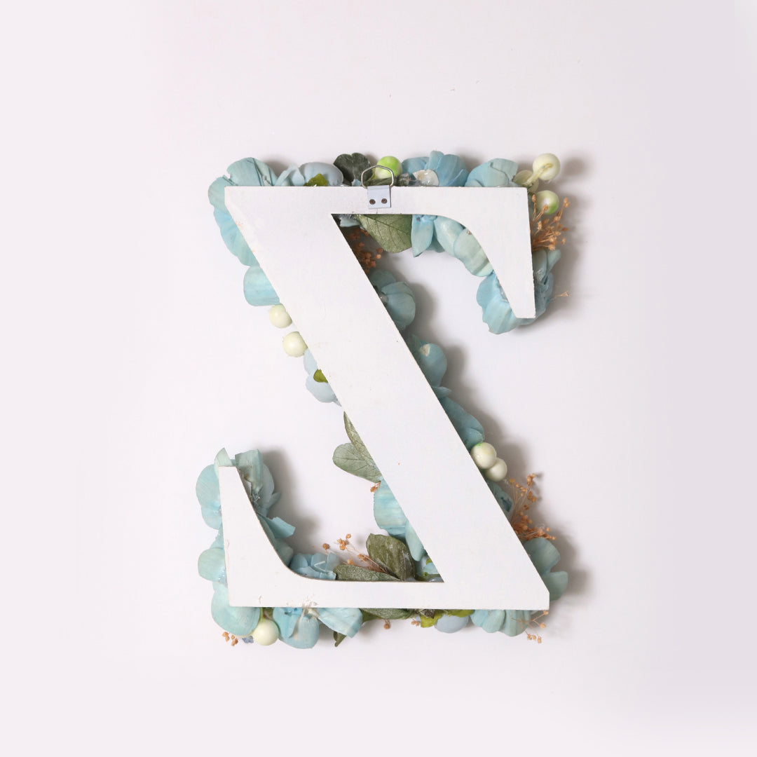 Blue Floral Alphabets