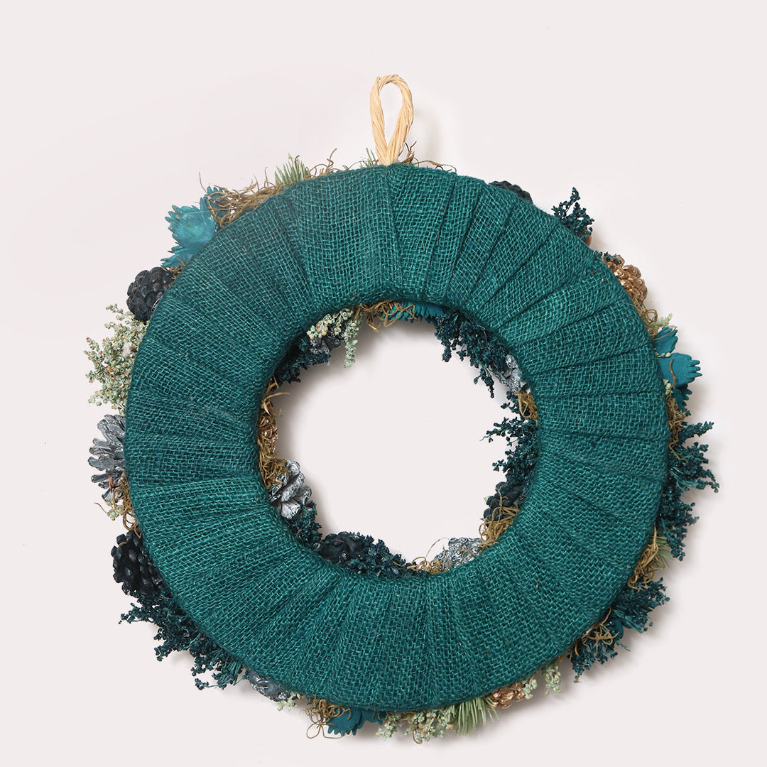 Gold Pinecone Wreath